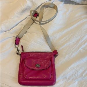 Pink Coach Crossbody Purse